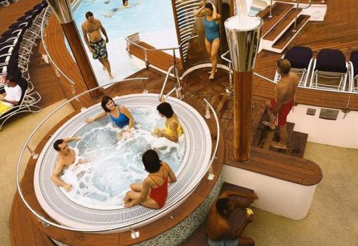Jacuzzis y Piscinas en la Cubierta superior